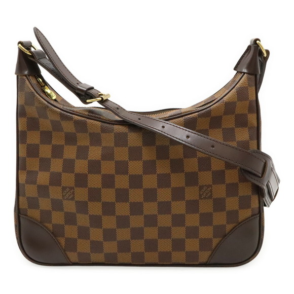 LOUIS VUITTON Damier Boulogne Shoulder Bag (Special Order) with Initials N51265 - Picture 1 of 10